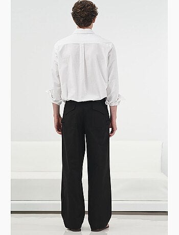 Calça de fato masculina ajustada giesto