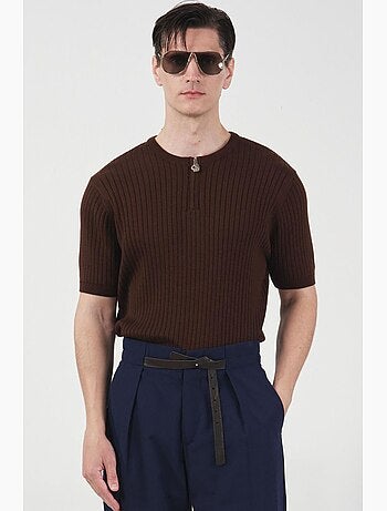 Calça de fato masculina giesto