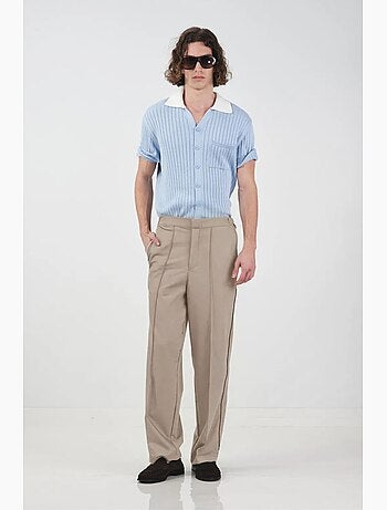 Calça de fato masculina giesto