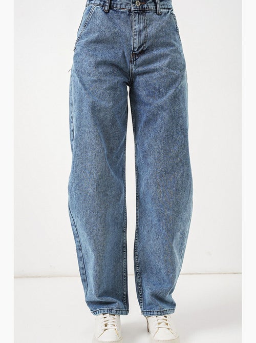 Calça de ganga larga de cintura alta bdart - Kiabi Calça de ganga larga de cintura alta bdart - Kiabi