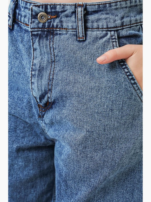 Calça de ganga larga de cintura alta bdart - Kiabi Calça de ganga larga de cintura alta bdart - Kiabi