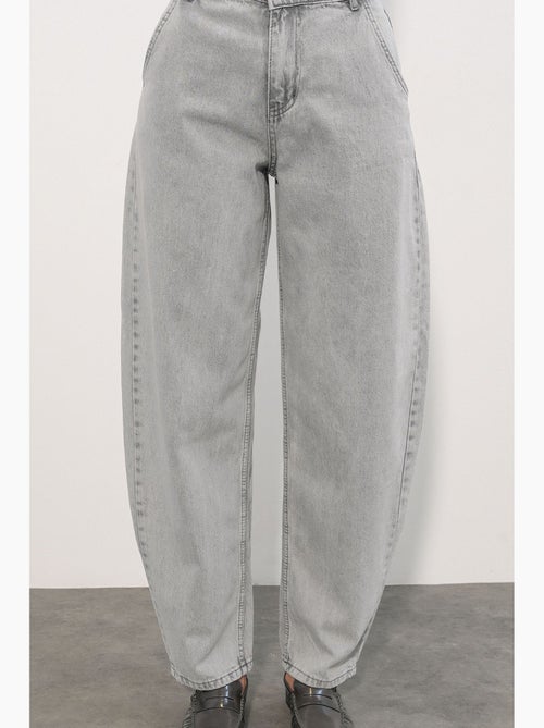 Calça de ganga larga de cintura alta bdart - Kiabi Calça de ganga larga de cintura alta bdart - Kiabi