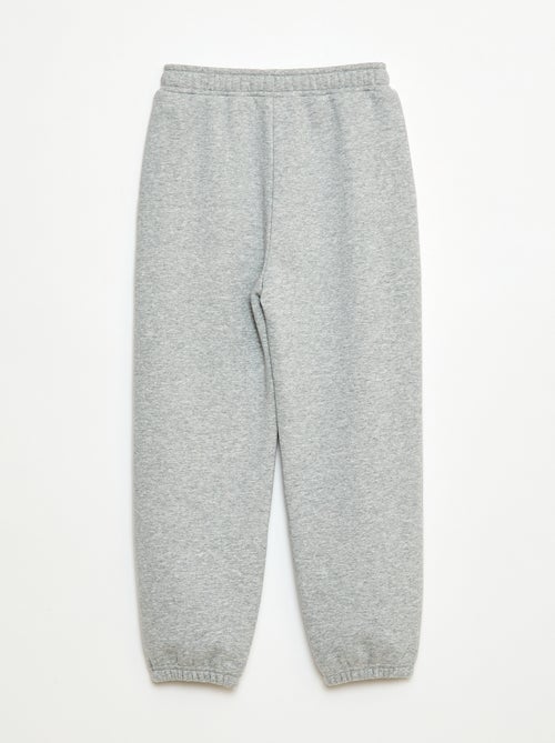 Calça de jogging quente lisa com forro polar - Kiabi