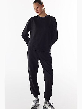 Calça de moletom de cintura alta com barras elásticas penti