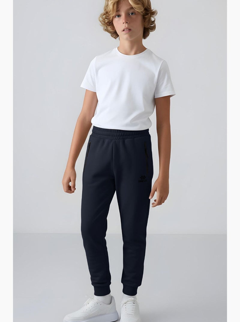 Calça de moletom infantil tommy Azul-marinho - Kiabi