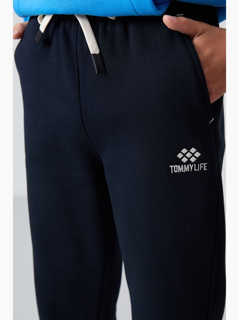 Calça de moletom infantil tommy Azul-marinho - Kiabi