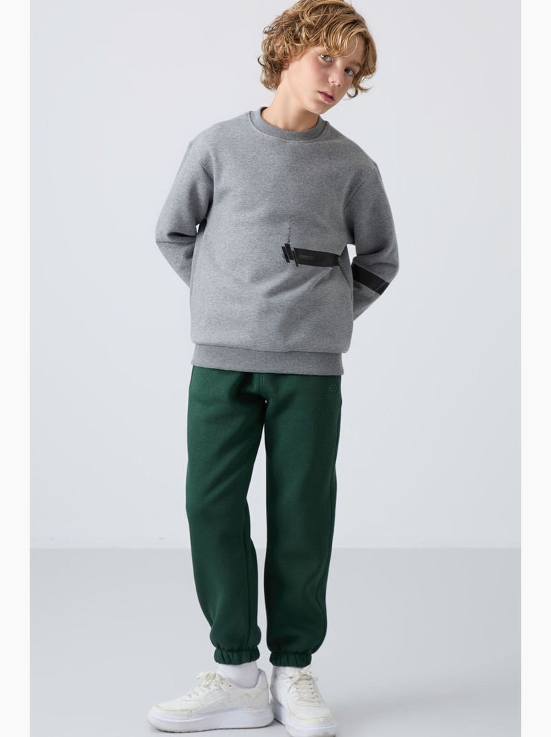 Calça de moletom infantil tommy Preto Verde - Kiabi