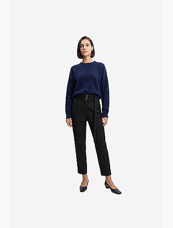 Calça feminina de perna reta dilvin