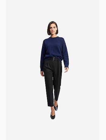 Calça feminina de perna reta dilvin