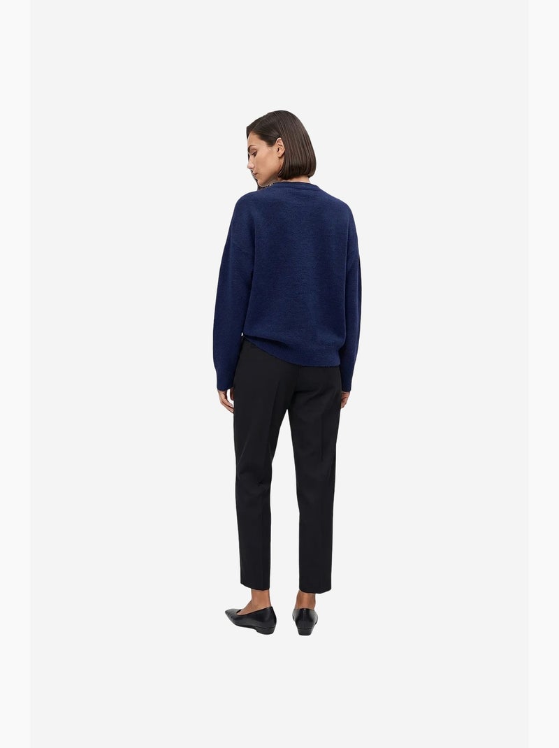 Calça feminina de perna reta dilvin Preto - Kiabi