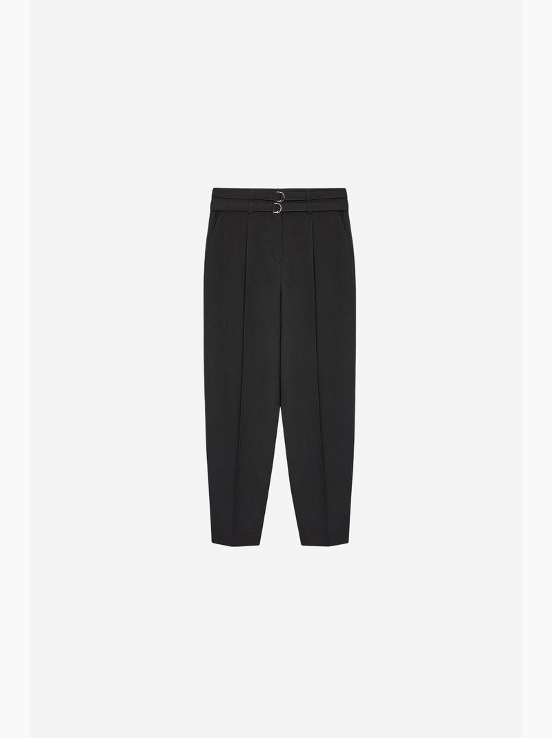 Calça feminina de perna reta dilvin Preto - Kiabi