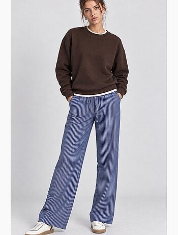 Calça feminina de perna reta istanbul