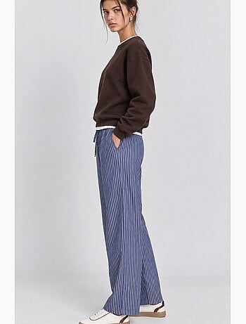 Calça feminina de perna reta istanbul