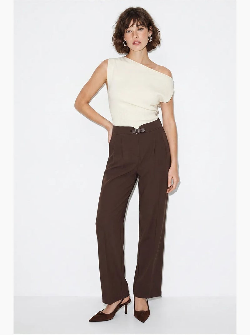 Calça feminina lucci Castanho-chocolate - Kiabi