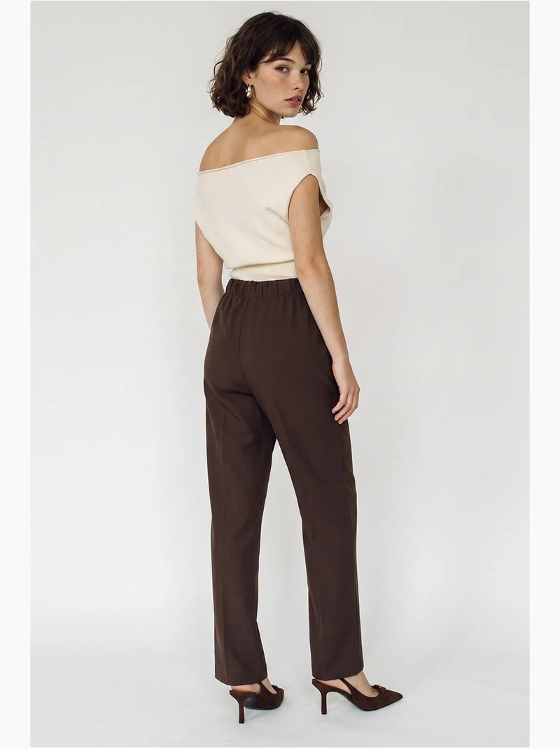Calça feminina lucci Castanho-chocolate - Kiabi