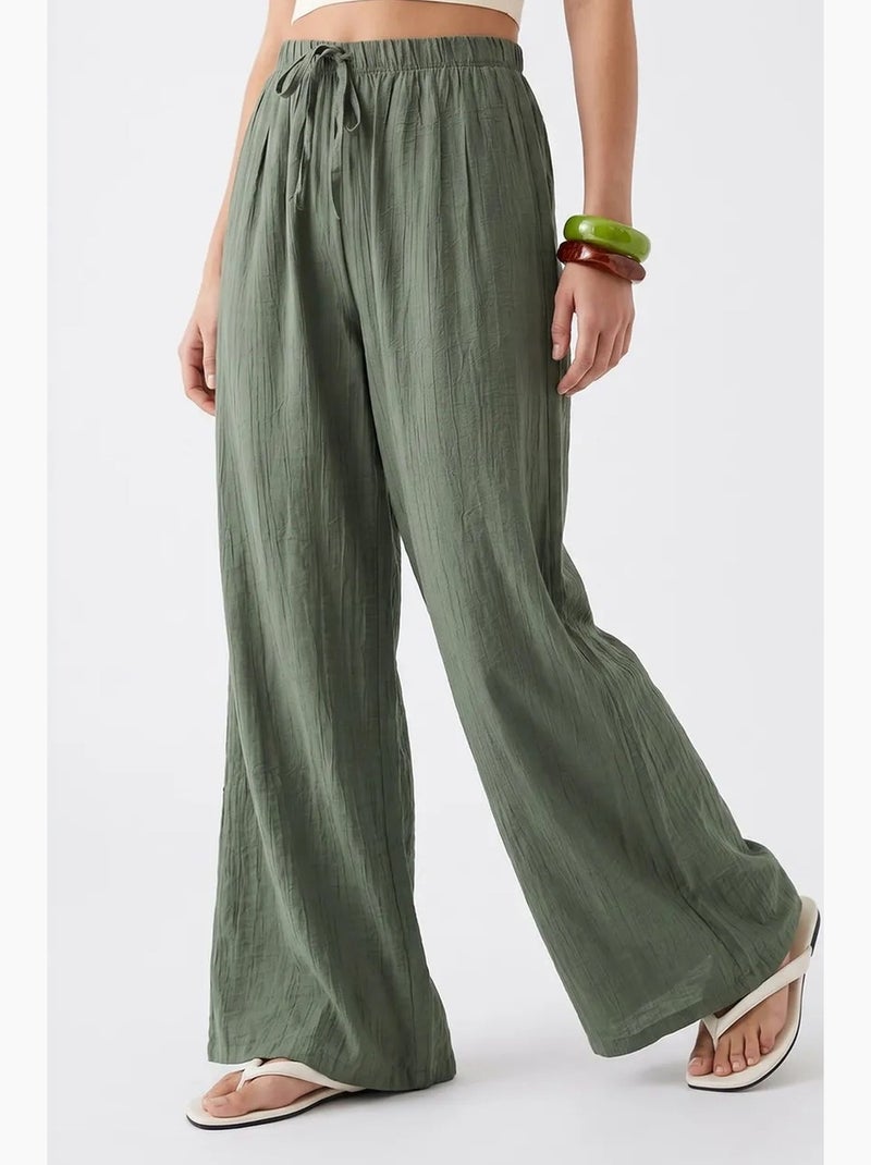 Calça feminina mixray Cáqui - Kiabi
