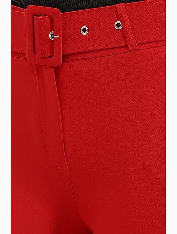 Calça flare com cinto bdart