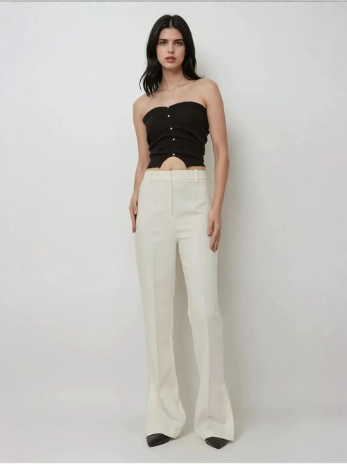 Calça Flare Premium Cintura Alta - Kiabi Calça Flare Premium Cintura Alta - Kiabi