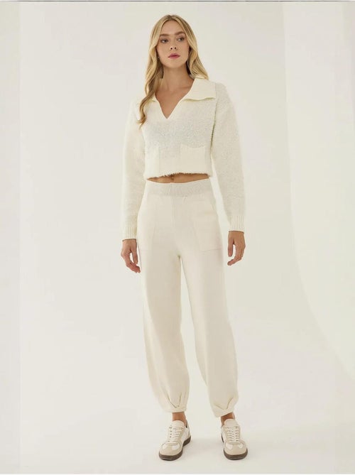 Calça Jogger de Malha de Cintura Alta - Kiabi Calça Jogger de Malha de Cintura Alta - Kiabi