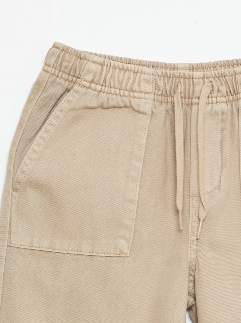 Calça Jogging Bege - Kiabi