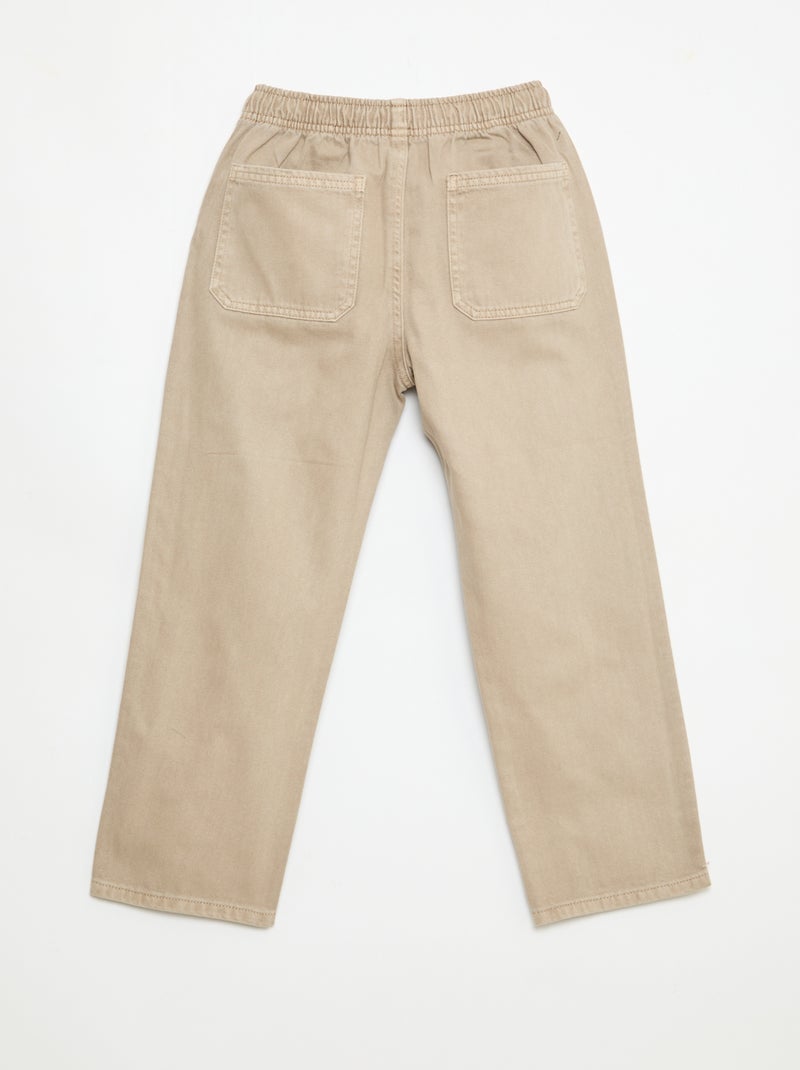 Calça Jogging Bege - Kiabi