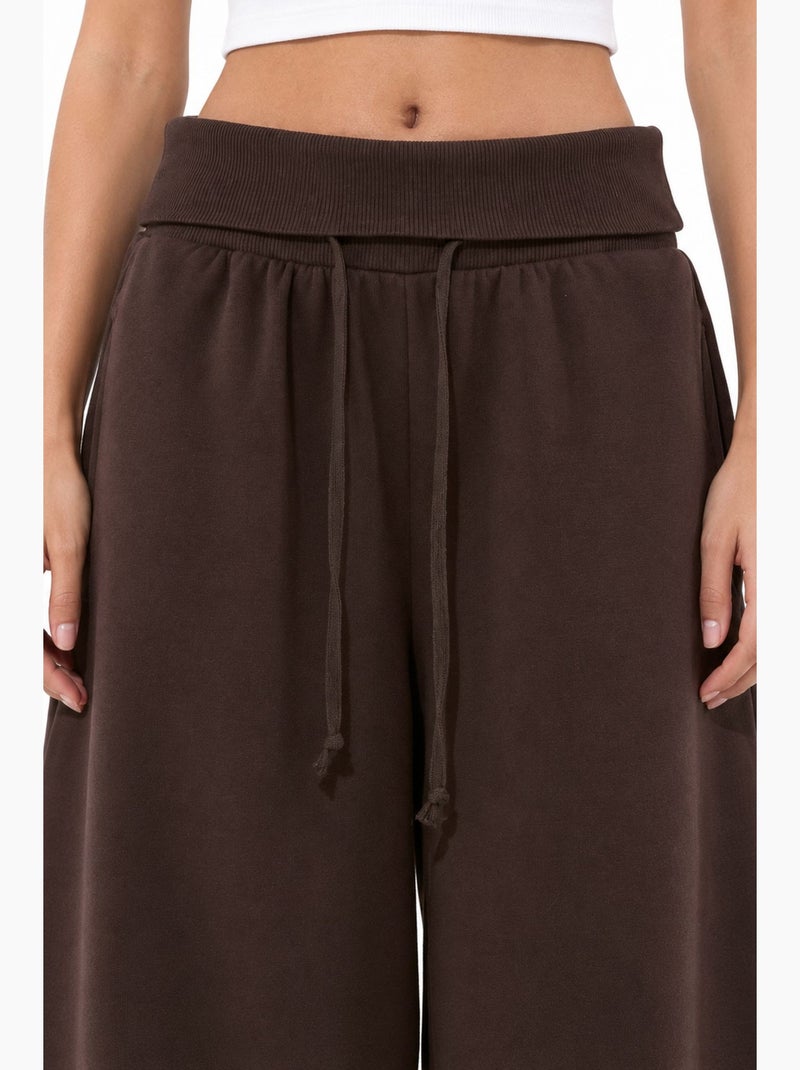 Calça reta feminina busem Castanho-chocolate - Kiabi