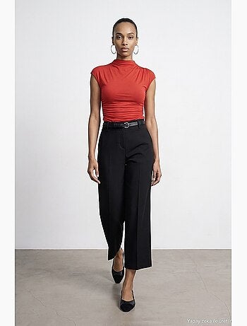 Calça reta feminina dilvin