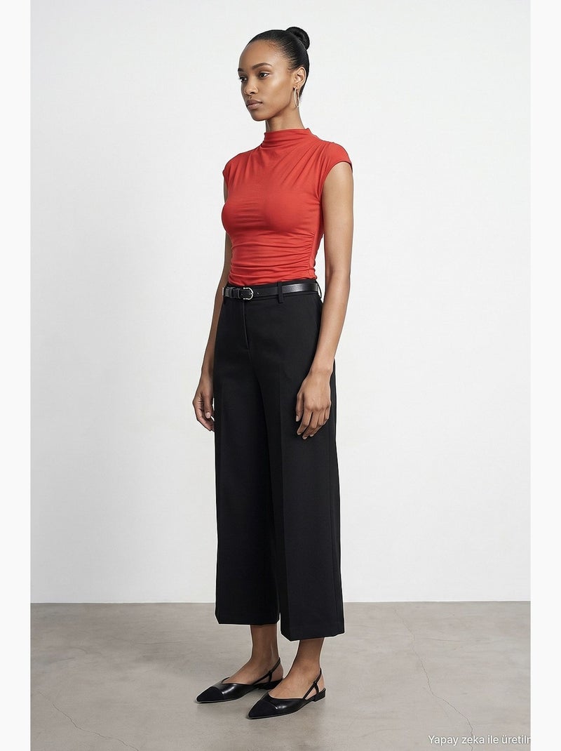 Calça reta feminina dilvin Preto - Kiabi