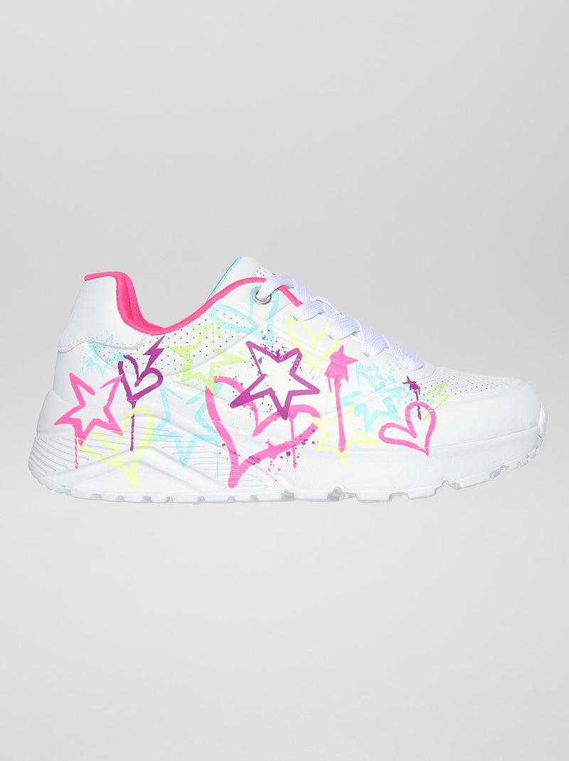 Calçado 'Skechers Street¿ Uno Lite - My Drip' Branco - Kiabi