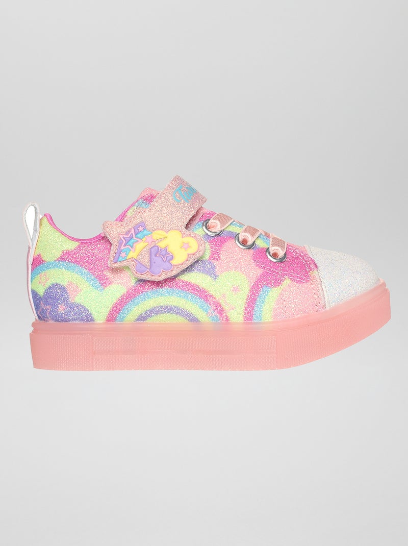Calçado 'Skechers Twinkle Sparks Ice 2.0 - Shimmering Sky' ROSA - Kiabi