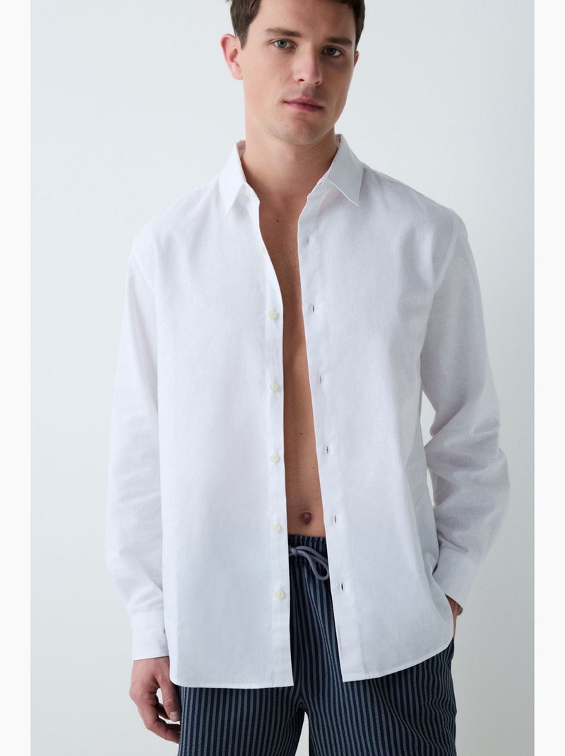 Calção de banho masculino às riscas penti Azul-marinho - Kiabi