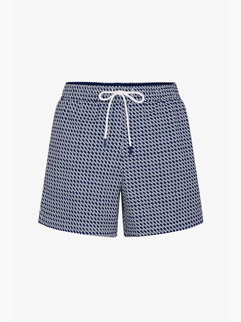 Calção de banho masculino countty club com padrão geométrico penti Azul-marinho - Kiabi