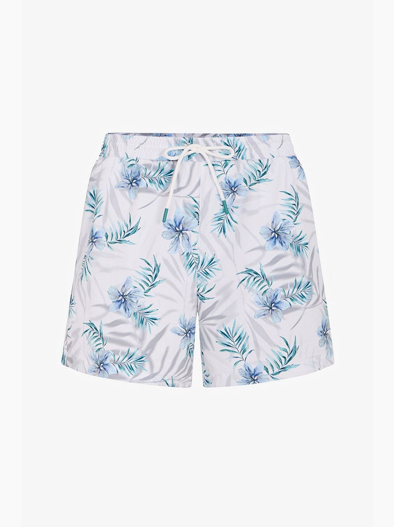 Calção de banho masculino floral penti Branco - Kiabi