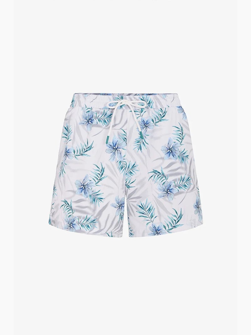 Calção de banho masculino floral penti Branco - Kiabi