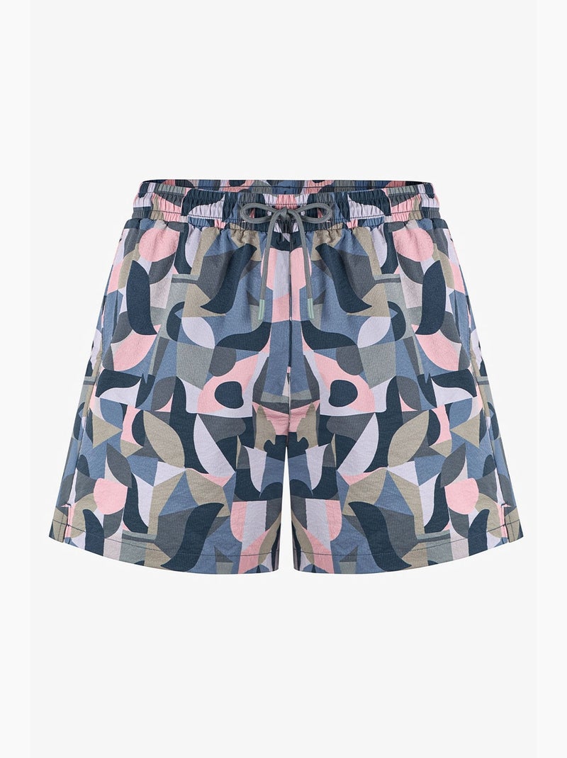 Calção de banho masculino mindfulness pattern penti Azul-marinho - Kiabi