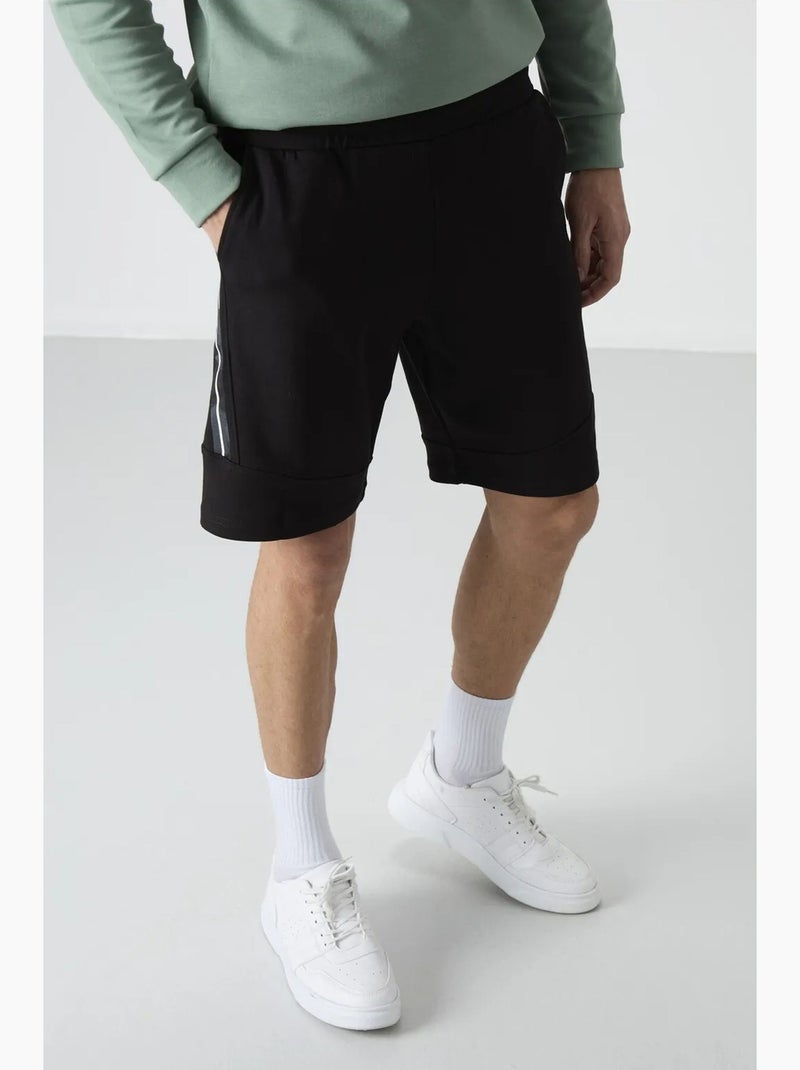 Calção jogging fácil de vestir tommy Preto - Kiabi