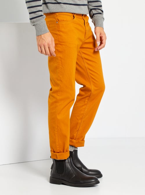 Calças 5 bolsos slim - Kiabi