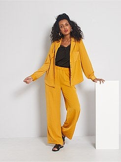 Calças acetinadas - Kiabi