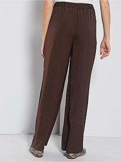 Calças acetinadas - Kiabi