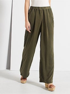 Calças acetinadas - Kiabi