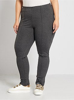 Calças afuniladas cintura subida - Kiabi