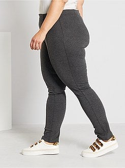 Calças afuniladas cintura subida - Kiabi