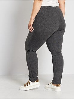 Calças afuniladas cintura subida - Kiabi