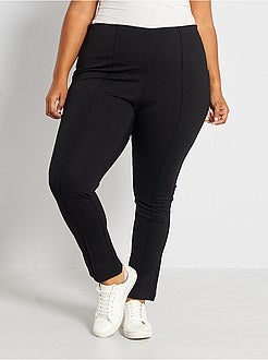 Calças afuniladas cintura subida - Kiabi