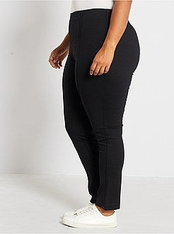 Calças afuniladas cintura subida - Kiabi