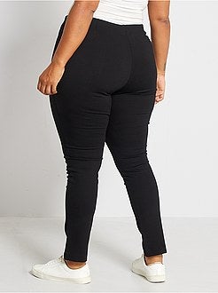 Calças afuniladas cintura subida - Kiabi