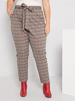 Calças aos quadrados - Kiabi