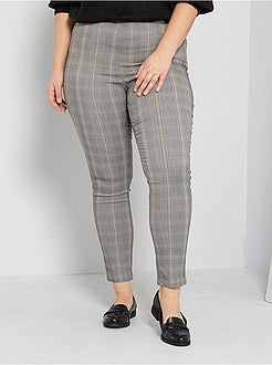 Calças aos quadrados - Kiabi