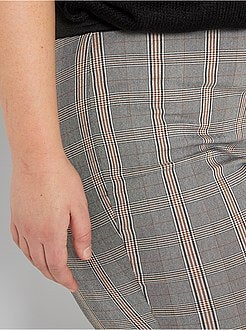 Calças aos quadrados - Kiabi