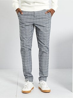 Calças aos quadrados - Kiabi